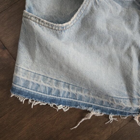 NEW! ZARA Denim Distressed Jeans Crop Top - Picture 11 of 13